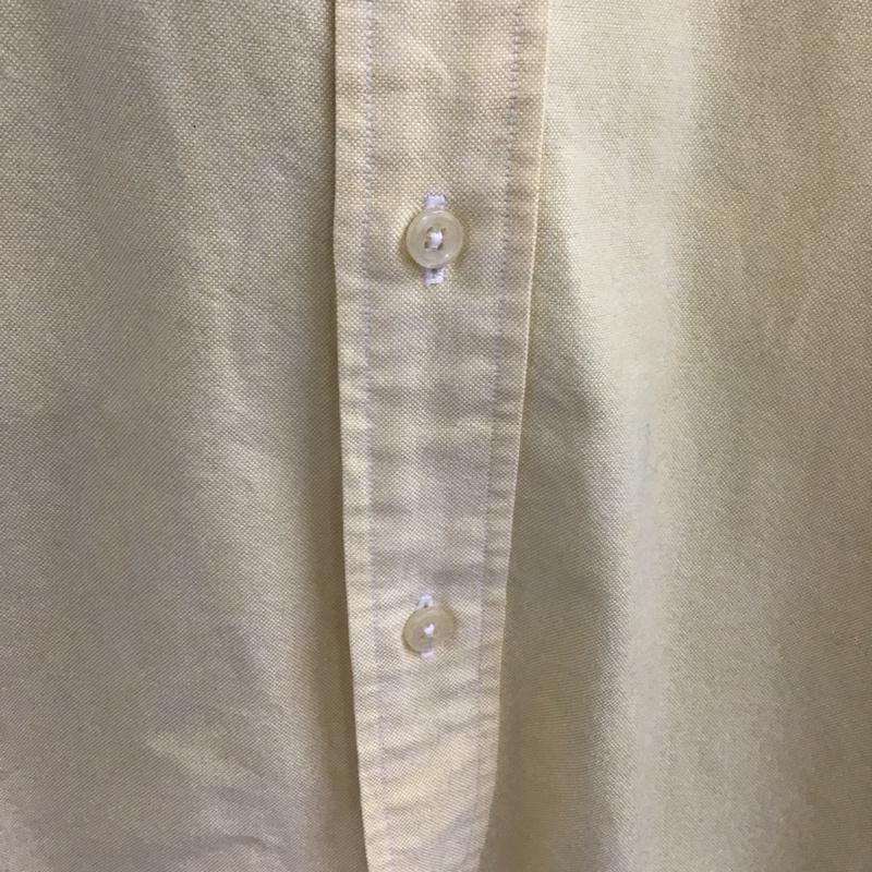 ラルフローレン RALPHLAUREN シャツ、ブラウス 長袖 長袖シャツ 無地シャツ カラーシャツ ボタンダウンシャツ M ロゴ、文字 黄 / イエロー /  メンズ USED 古着 中古 10148137