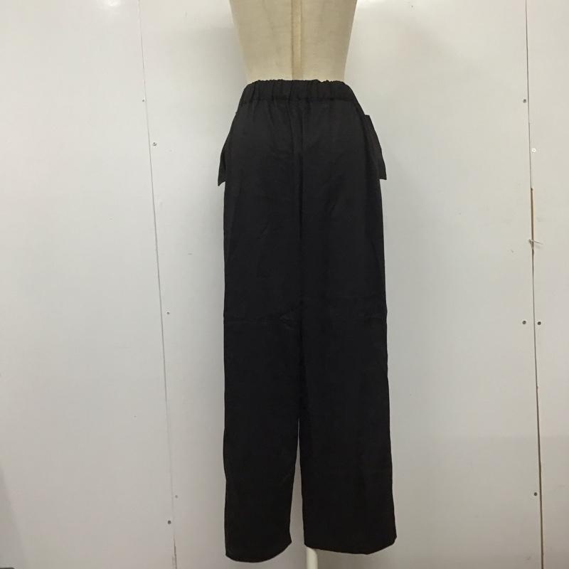 シンプリシテェ Simplicite ボトムス ボトムス 23-030-700-7060-1-0 サテンリラックスパンツ イージーパンツ 無地 黒 / ブラック /  レディース USED 古着 中古 10124414