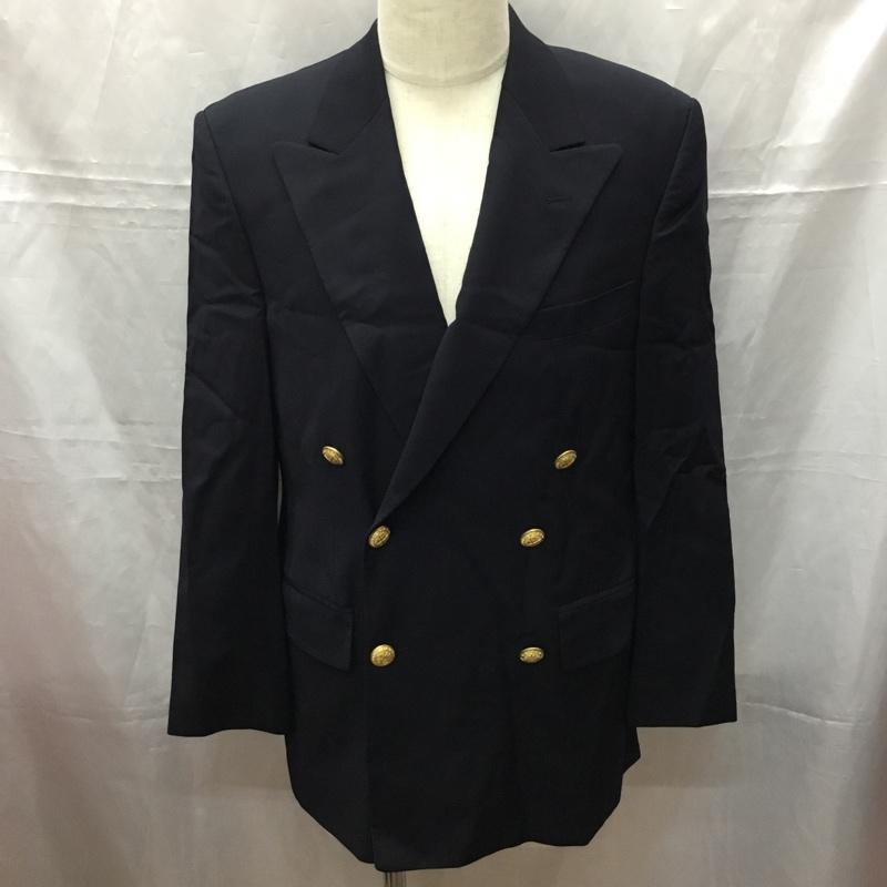 ラルフローレン RALPHLAUREN ジャケット、上着 ジャケット、ブレザー カジュアルジャケット アウター ダブルカラージャケット 80s 金ボタン S 無地 紺 / ネイビー /  メンズ USED 古着 中古 10111312
