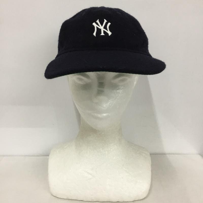 ニューエラ NEW ERA 帽子 キャップ NY ニューヨークヤンキース ロゴ、文字 紺 / ネイビー /  メンズ USED 古着 中古 10130221
