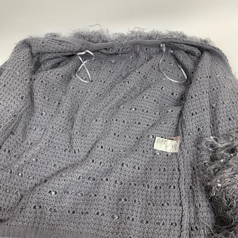 ワンアフター アナザー ナイスクラップ one after another NICE CLAUP カーディガン 長袖 2017 秋 autumn 830100 FREE  灰 / グレー /  レディース USED 古着 中古 10011842