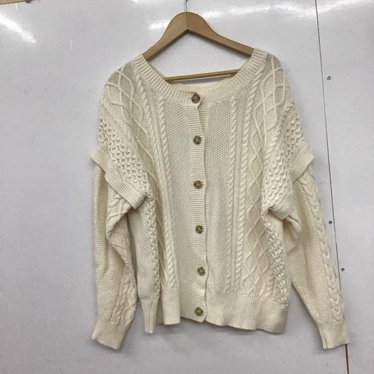 スタディオクリップ studio CLIP カーディガン 長袖 SC211405-1 3WAY 前後着 ベスト マルチウェイ M  アイボリー / アイボリー /  レディース USED 古着 中古 10146405