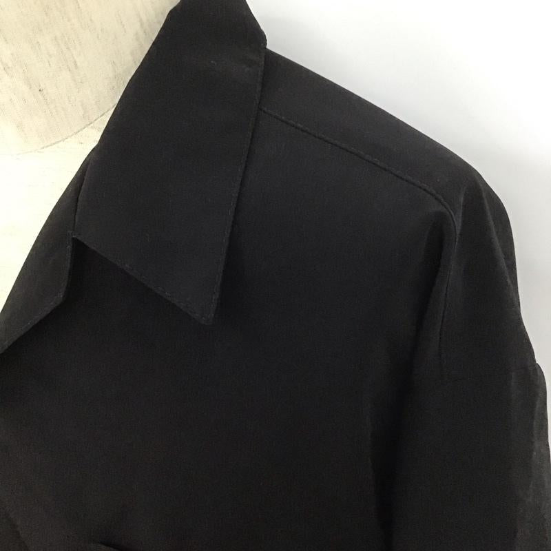 キャルトップ CALTOP シャツ、ブラウス 半袖 半袖シャツ カラーシャツ カジュアルシャツ L 無地 黒 / ブラック /  メンズ USED 古着 中古 10107183