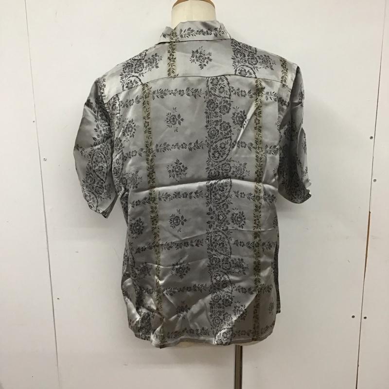 ニードルス Needles シャツ、ブラウス 半袖 MR143 胸ポケット L 総柄 灰 / グレー /  メンズ USED 古着 中古 10128079