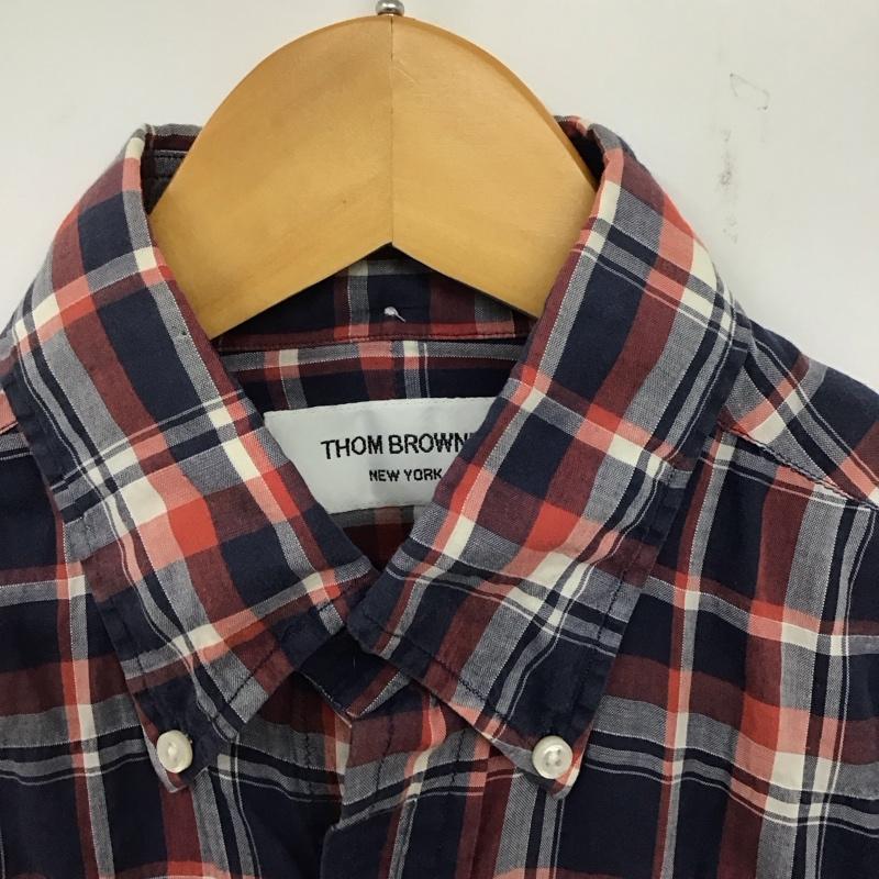 トムブラウン THOM BROWNE シャツ、ブラウス 長袖 ボタンダウンシャツ チェック マルチカラー / マルチカラー /  メンズ USED 古着 中古 10140326