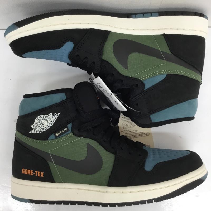 ナイキ NIKE スニーカー スニーカー DB2889-003 Nike Air Jordan 1 Element GORE-TEX Noise Aqua and Light Olive エアジョーダン１ 25.0cm ロゴ、文字 黒 / ブラック / X 緑 / グリーン / X 青 / ブルー /  メンズ USED 古着 中古 10112691