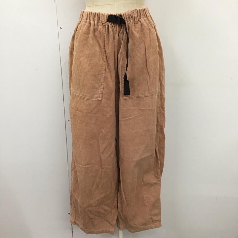 ニコアンド niko and... ボトムス ボトムス ST95CL07SW コーデュロイパンツ クライミングパンツ ワイドパンツ 3 無地 橙 / オレンジ /  レディース USED 古着 中古 10118021