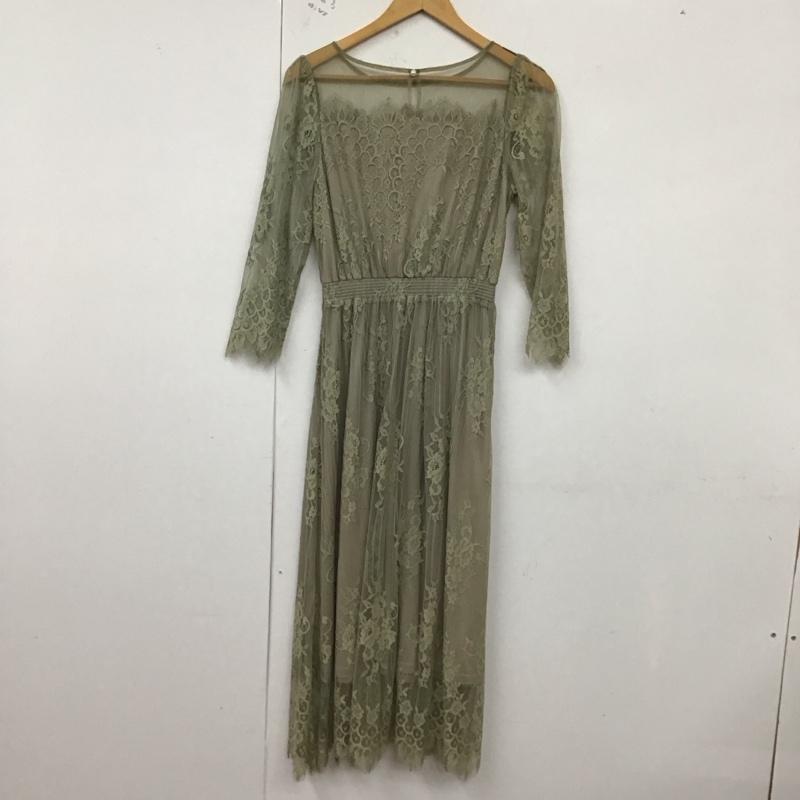 ロペピクニック ROPE  PICNIC ワンピース ロングスカート 38 無地 灰 / グレー /  レディース USED 古着 中古 10128884
