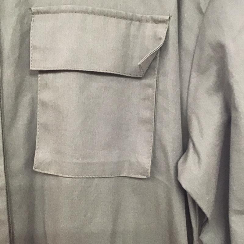 アルシーヴ archives ワンピース ロングスカート 長袖シャツワンピース 前空きロングワンピース M 無地 カーキ / カーキ /  レディース USED 古着 中古 10142051