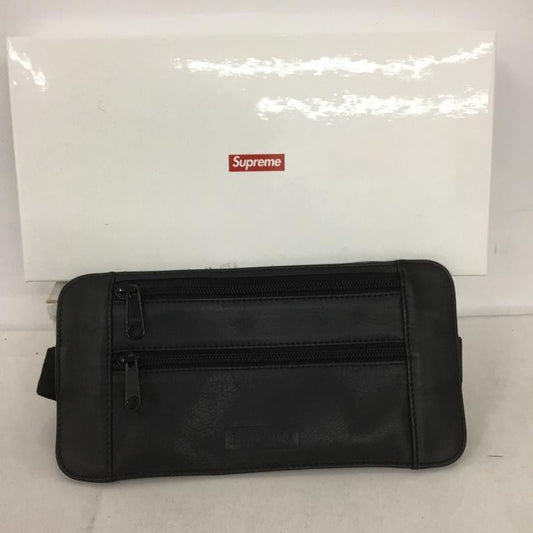 シュプリーム Supreme ウエストバッグ ウエストバッグ 19SS Leather Waist Shoulder Pouch Bag 箱有 ロゴ、文字 黒 / ブラック /  メンズ USED 古着 中古 10133917