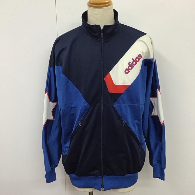アディダス adidas ジャケット、上着 ジャンパー、ブルゾン ジップアップジャケット ジャンパー 80s カジュアルジャケット ジャージ XXL ロゴ、文字 マルチカラー / マルチカラー /  メンズ USED 古着 中古 10115360