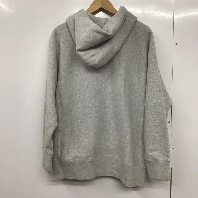 チャンピオン Champion パーカー 長袖 ジップアップパーカー 長袖パーカー カジュアルジャケット XL ロゴ、文字 灰 / グレー /  メンズ USED 古着 中古 10145497