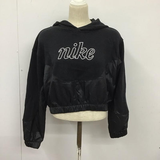 ナイキ NIKE パーカー 長袖 DQ6256-010 IC FLC HOODIE MMBR S ロゴ、文字 X プリント 黒 / ブラック /  レディース USED 古着 中古 10128355
