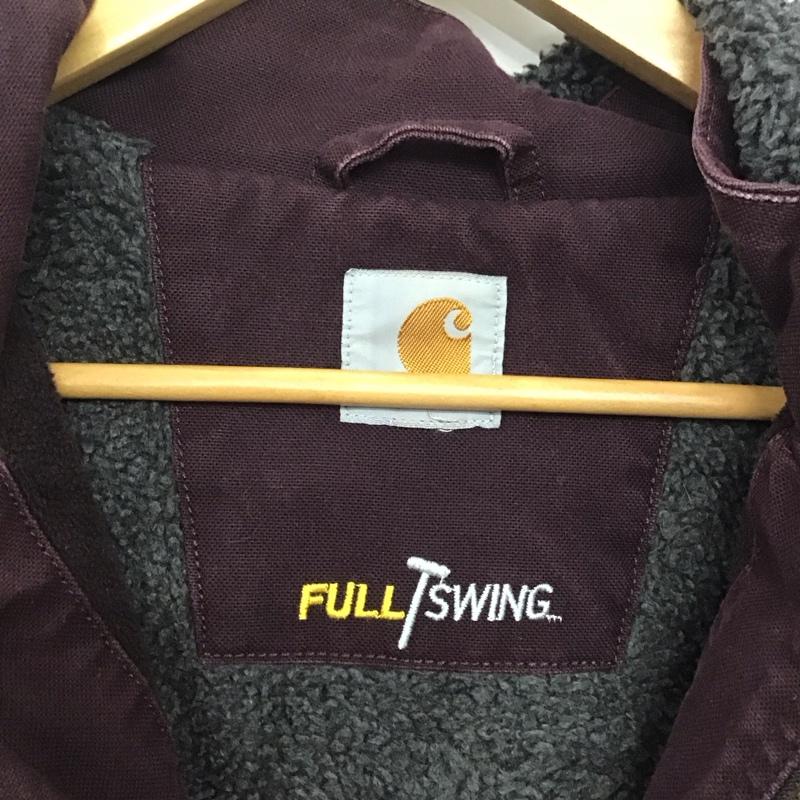カーハート Carhartt ジャケット、上着 ジャケット、ブレザー ジップアップジャケット アウター 古着 M ロゴ、文字 紫 / パープル /  ボーイズ USED 古着 中古 10142646
