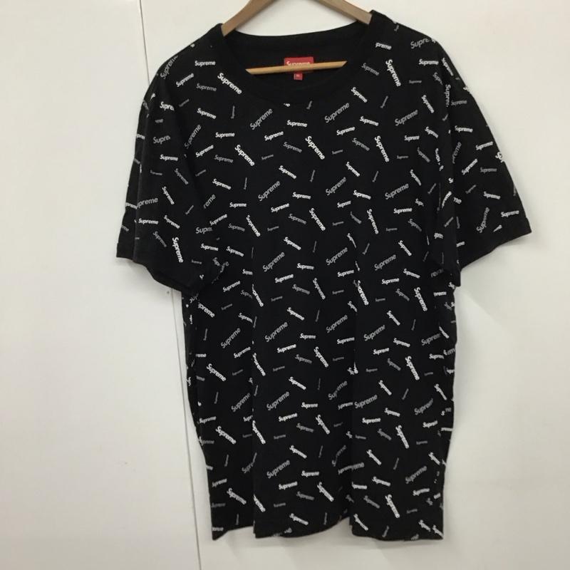 シュプリーム Supreme Tシャツ 半袖 18fw リンガーTシャツ プリントTシャツ クルーネック XL プリント 黒 / ブラック /  メンズ USED 古着 中古 10130282