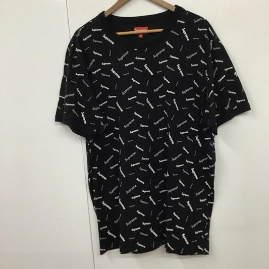 シュプリーム Supreme Tシャツ 半袖 18fw リンガーTシャツ プリントTシャツ クルーネック XL プリント 黒 / ブラック /  メンズ USED 古着 中古 10130282