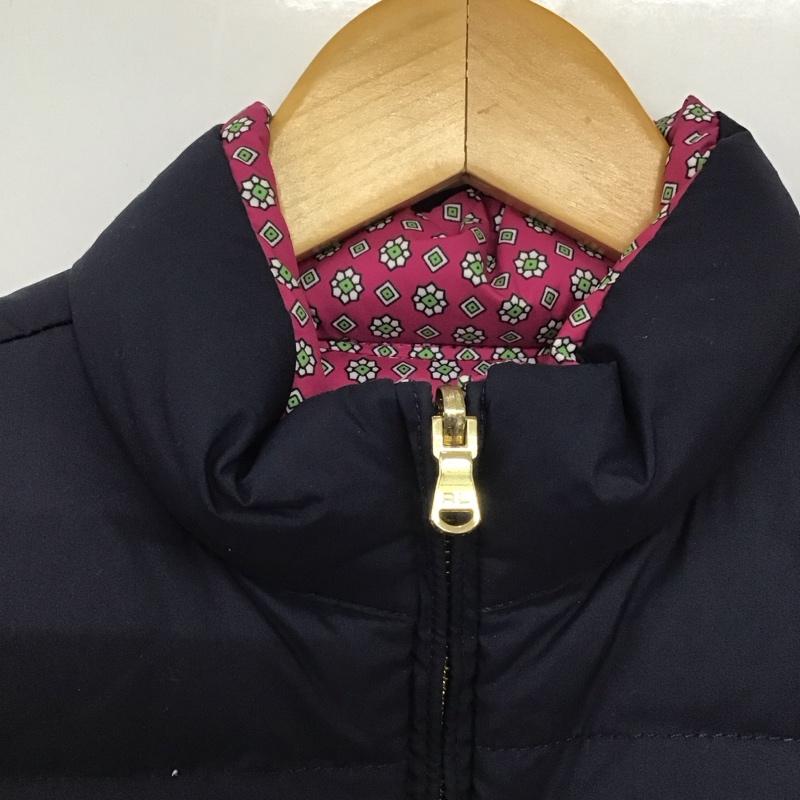 ラルフローレン RALPHLAUREN ベスト ベスト 313505468002 ダウン フェザー リバーシブル キッズ 140 M ワンポイント 紺 / ネイビー / X 桃 / ピンク /  ガールズ USED 古着 中古 10146615