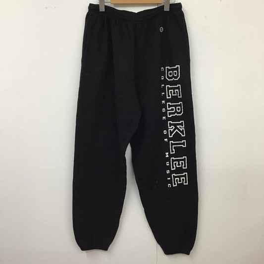 チャンピオン Champion ボトムス ボトムス CHAMPION ECO スウェットパンツ 裏起毛 L ロゴ、文字 黒 / ブラック /  メンズ USED 古着 中古 10118031