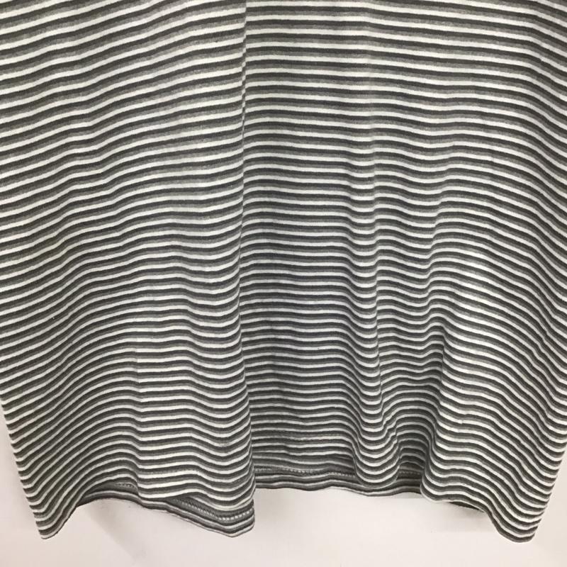 ピューリタン PURITAN Tシャツ 半袖 半袖カットソー プリントTシャツ クルーネックカットソー ボーダー柄 灰 / グレー /  メンズ USED 古着 中古 10148548