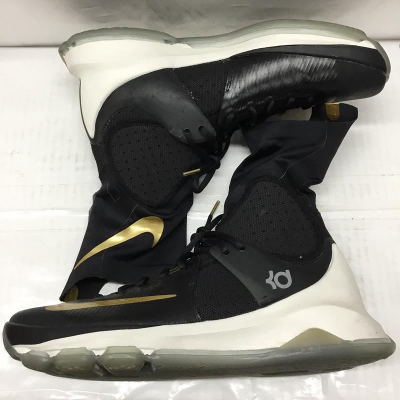 ナイキ NIKE スニーカー スニーカー 835615-071 KD 8 ELITE EP 28.5cm 箱有 ケビンデュライト 28.5cm ワンポイント 黒 / ブラック / X 金 / ゴールド /  メンズ USED 古着 中古 10107871
