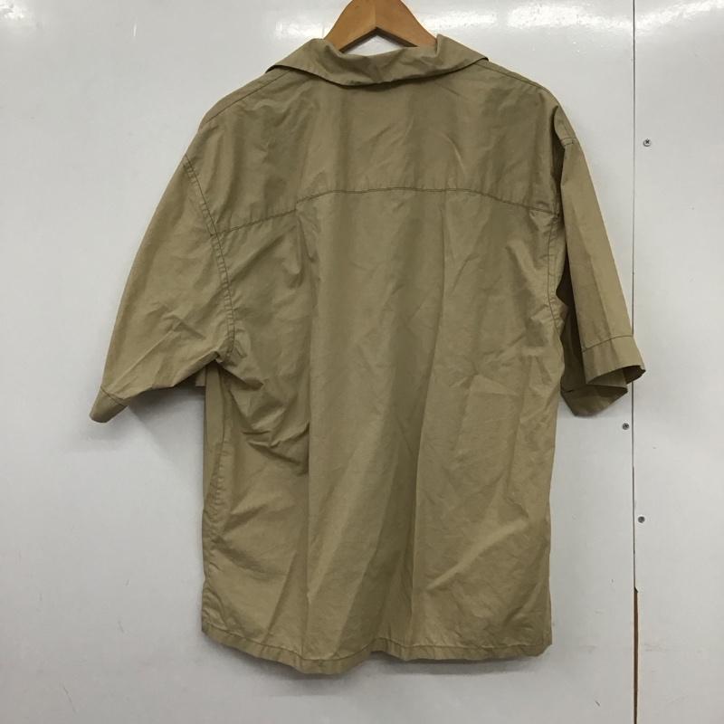 ユニクロ UNIQLO シャツ、ブラウス 半袖 331-449635 半袖シャツ カラーシャツ M 無地 ベージュ / ベージュ /  メンズ USED 古着 中古 10132794