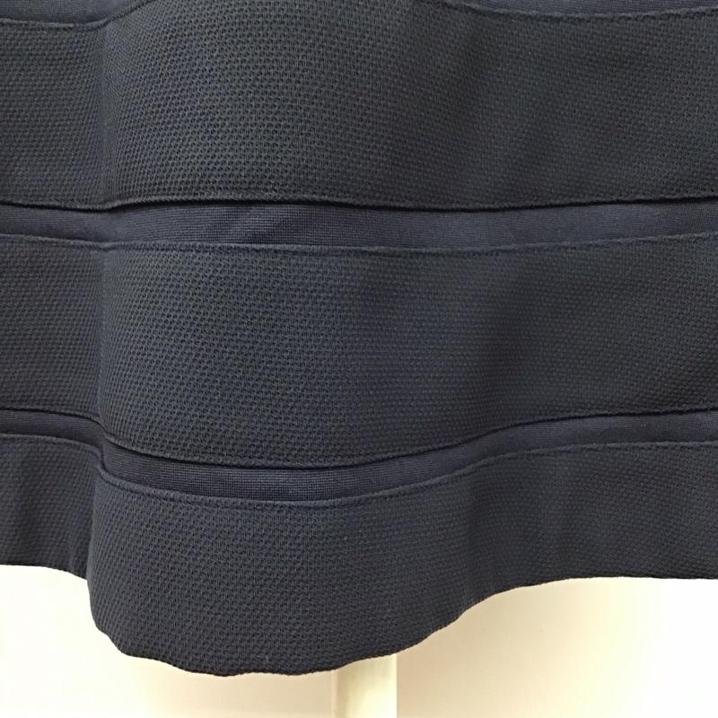 セオリー theory ワンピース ひざ丈スカート 01-4105034 ノースリーブ 2 無地 紺 / ネイビー /  レディース USED 古着 中古 10114436