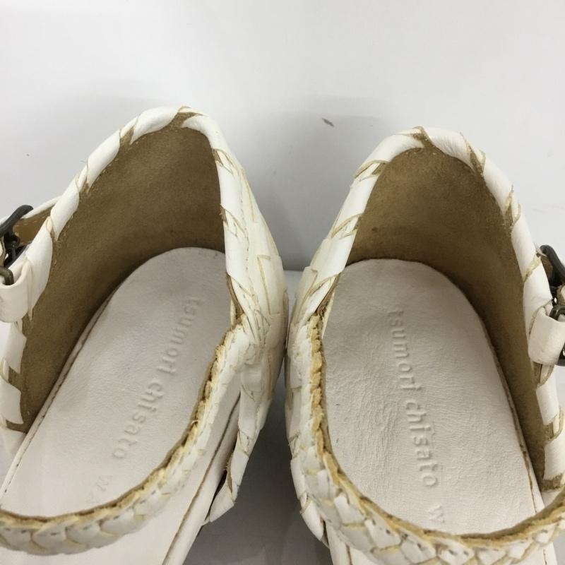 ツモリチサトウォーク tsumori chisato WALK パンプス パンプス 3397 メッシュ ストラップ 箱有 23.5 23.5cm 無地 白 / ホワイト /  レディース USED 古着 中古 10149248