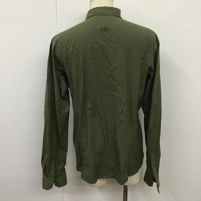 アークテリクス ARC TERYX シャツ、ブラウス 長袖 長袖シャツ チェックシャツ カラーシャツ L 無地 カーキ / カーキ /  メンズ USED 古着 中古 10126431
