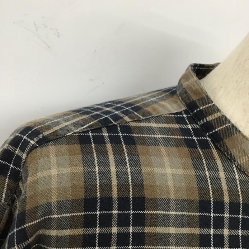 アーバンリサーチドアーズ URBAN RESEARCH DOORS シャツ、ブラウス 長袖 dr27-13x755 ネルバンドカラーシャツ ノーカラーシャツ チェックシャツ M チェック マルチカラー / マルチカラー /  メンズ USED 古着 中古 10110217