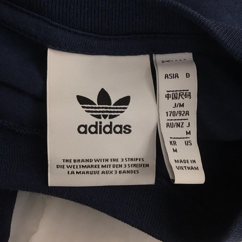 アディダス adidas Tシャツ 長袖 GN3904 クルーネック ロゴ M プリント 紺 / ネイビー /  メンズ USED 古着 中古 10107435