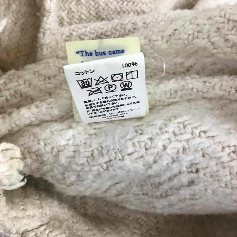 古着 USED パーカー 長袖 メキシカンパーカー ラグジャケット ラグパーカー L ワンポイント アイボリー / アイボリー /  メンズ USED 古着 中古 10122987