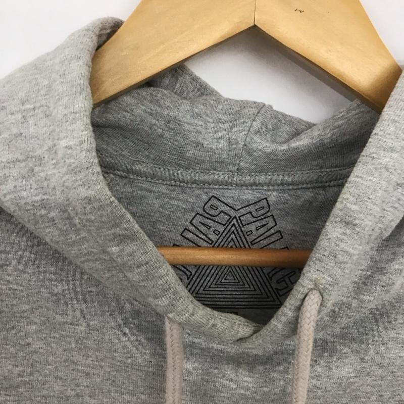 パレス PALACE パーカー 長袖 長袖 M プリント 灰 / グレー /  メンズ USED 古着 中古 10148203