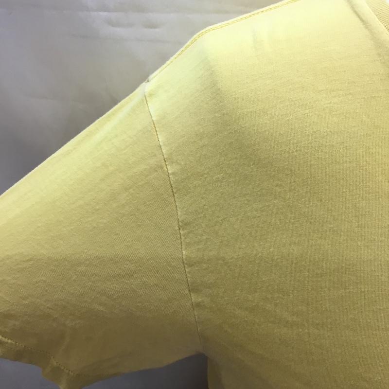 ティーシーエスエス TCSS Tシャツ 半袖 半袖カットソー プリントTシャツ クルーネックカットソー M プリント 黄 / イエロー /  メンズ USED 古着 中古 10114579