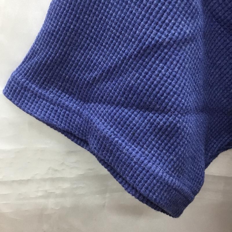 ナノユニバース nano・universe Tシャツ 半袖 672-0124062 クルーネック ワッフル M 無地 青 / ブルー /  メンズ USED 古着 中古 10119330