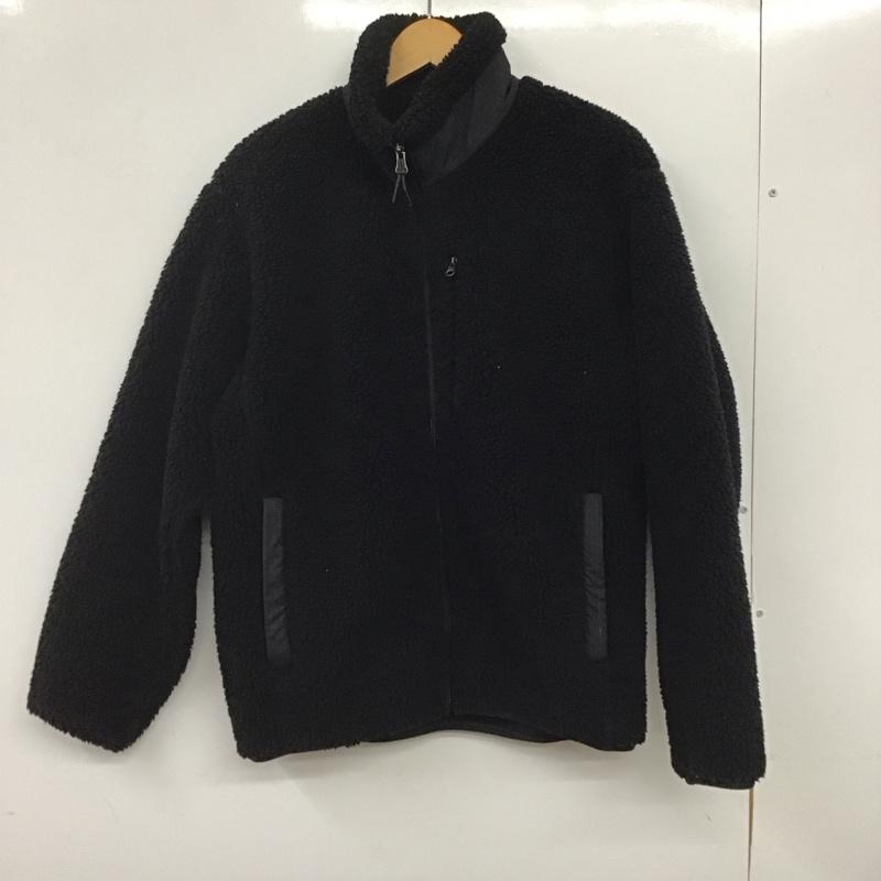 ユニクロ UNIQLO ジャケット、上着 ジャンパー、ブルゾン 341-450200 防風アウターフリースジャケット ジップアップジャケット M 無地 黒 / ブラック /  メンズ USED 古着 中古 10140527