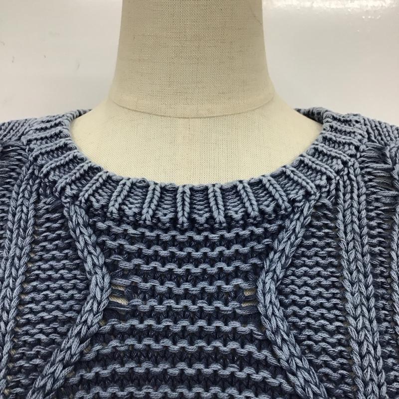 マウジー MOUSSY ニット、セーター 長袖 FREE 無地 インディゴ / インディゴ /  レディース USED 古着 中古 10121376