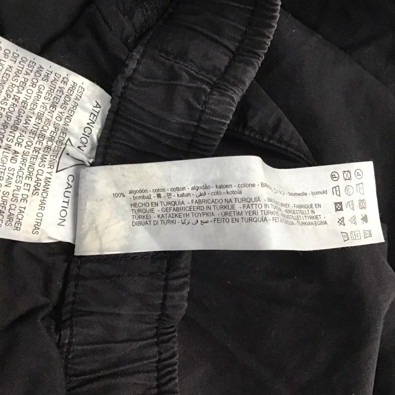 ザラ ZARA ボトムス ボトムス 9213 207 800 パラシュートパンツ M 無地 黒 / ブラック /  レディース USED 古着 中古 10109425