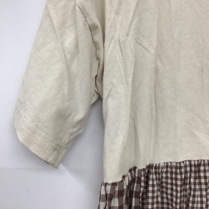 サマンサモスモス Samansa Mos2 ワンピース ロングスカート FREE 無地 X チェック ベージュ / ベージュ / X 茶 / ブラウン /  レディース USED 古着 中古 10150430