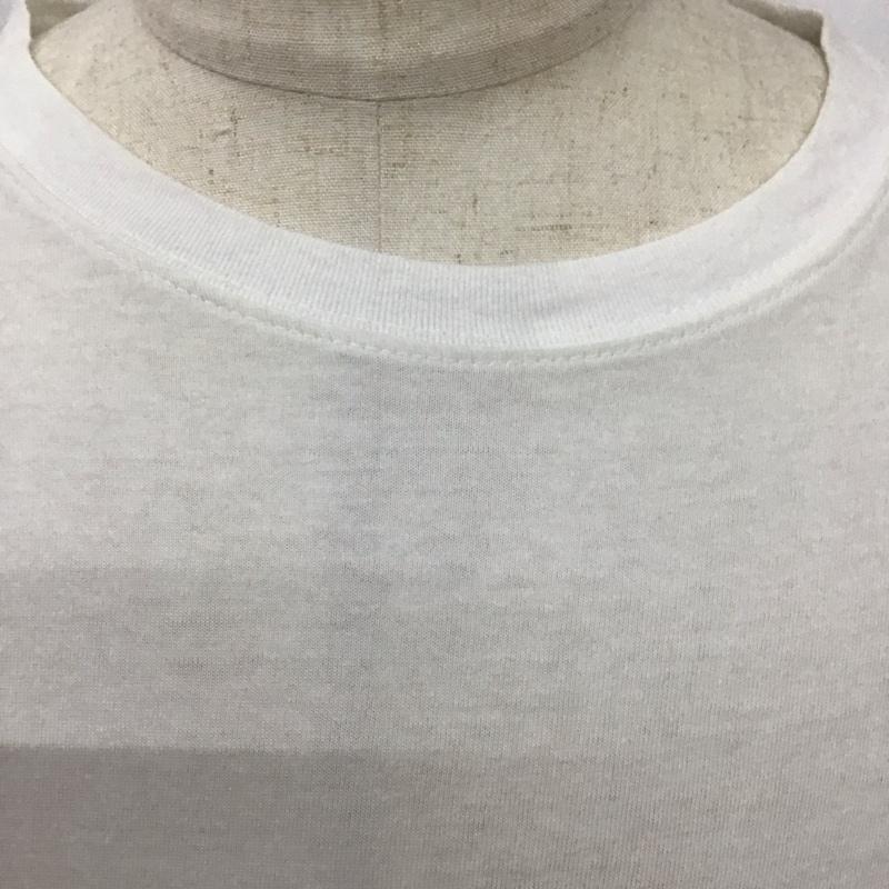 古着 USED カットソー 長袖 長袖カットソー クルーネックカットソー ロングスリーブカットソー プリントTシャツ M 無地 白 / ホワイト / X 黒 / ブラック /  メンズ USED 古着 中古 10114681
