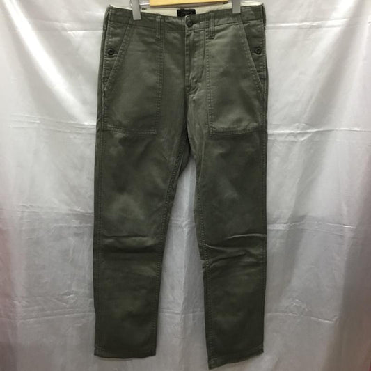 ビームスプラス BEAMS + パンツ ワークパンツ、ペインターパンツ ベイカーパンツ ミリタリーパンツ ワイドパンツ カジュアルパンツ S 無地 カーキ / カーキ /  メンズ USED 古着 中古 10114125