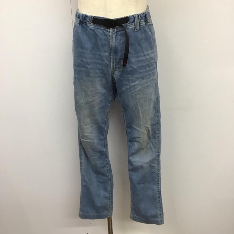 グラミチ GRAMICCI パンツ デニム、ジーンズ GMP-15S011 DENIM NARROW PANTS S ロゴ、文字 水色 / ライトブルー /  メンズ USED 古着 中古 10119160