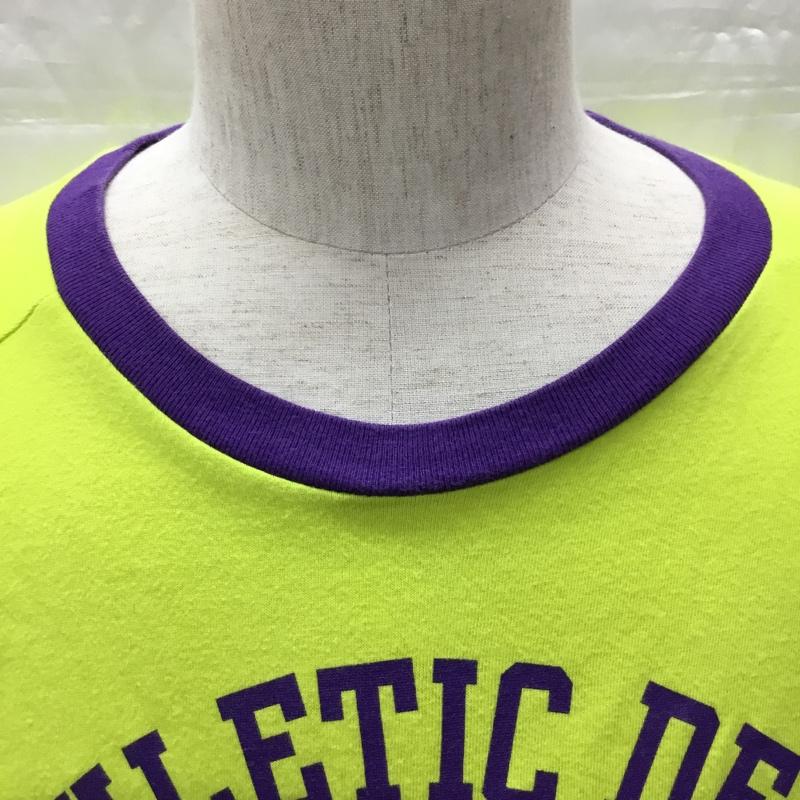 ナイキ NIKE Tシャツ 半袖 376233-358 クルーネック XL ロゴ、文字 薄緑 / ライトグリーン / X 紫 / パープル /  メンズ USED 古着 中古 10115518