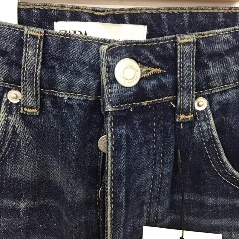 ザラ ZARA パンツ デニム、ジーンズ 9863 054 400 タグ付き ストレートパンツ 無地 青 / ブルー /  レディース USED 古着 中古 10111555