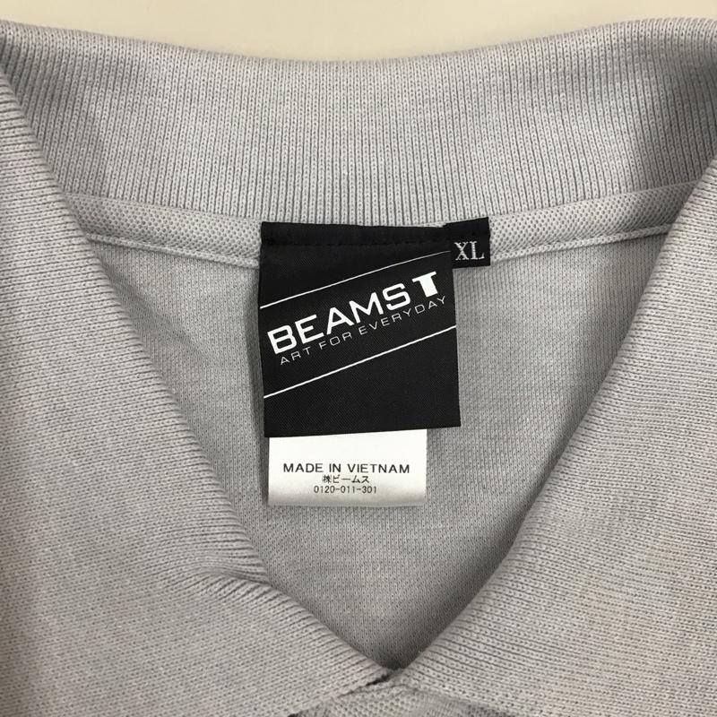 ビームスティー BEAMS T Tシャツ 半袖 半袖カットソー プリントTシャツ クルーネックカットソー XL ロゴ、文字 灰 / グレー /  メンズ USED 古着 中古 10116284