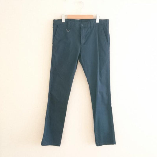ユニフォームエクスペリメント uniform experiment パンツ チノパン 2 無地 X ヘビ柄 紺 / ネイビー /  メンズ USED 古着 中古 10011980