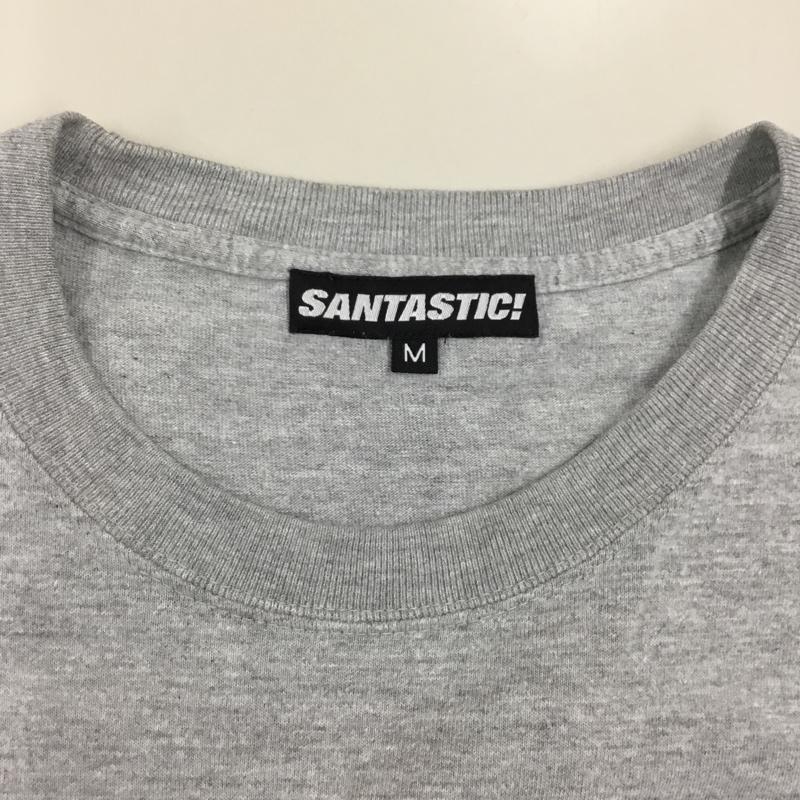 サンタスティック SANTASTIC! Tシャツ 半袖 半袖カットソー プリントTシャツ クルーネックカットソー M プリント 灰 / グレー /  メンズ USED 古着 中古 10122913