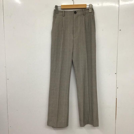 グリーンレーベルリラクシング green label relaxing パンツ スラックス 3614-126-6669 パウダーTR BEAUTY PANTS 34 チェック 灰 / グレー /  レディース USED 古着 中古 10137242