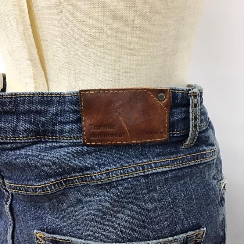 ザラ ZARA パンツ デニム、ジーンズ デニムパンツ スリムパンツ ストレッチパンツ ジーンズ 42インチ 無地 インディゴ / インディゴ /  レディース USED 古着 中古 10120409