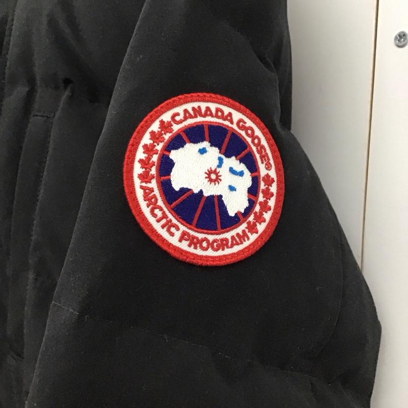 カナダグース CANADA GOOSE ジャケット、上着 ジャンパー、ブルゾン 3805ma カーソンパーカダウンジャケット アウター S ロゴ、文字 黒 / ブラック /  メンズ USED 古着 中古 10144222