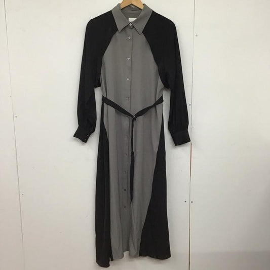 ハレ HARE ワンピース ロングスカート HAL07191AD FREE 無地 黒 / ブラック / X 灰 / グレー /  レディース USED 古着 中古 10147921